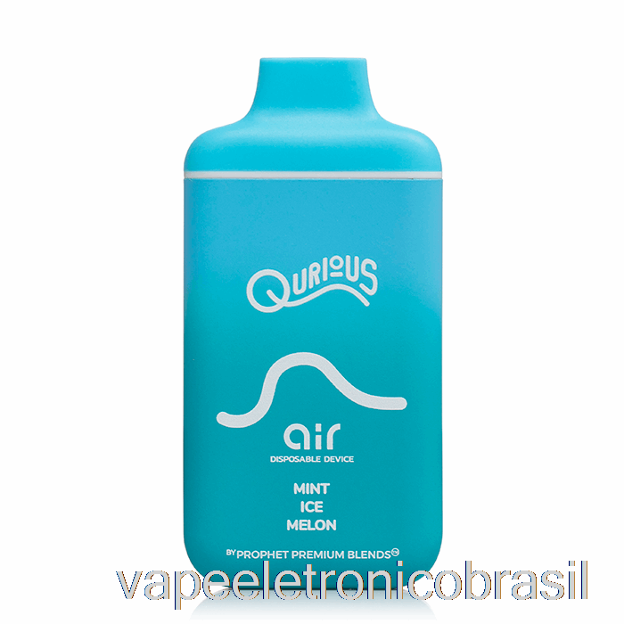 Vape Eletrônico Qurious Air 6000 Descartável Menta Gelo Melão